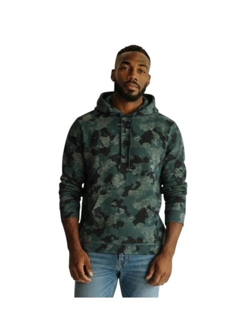 John Varvatos USA Alexandria Camo-Print Hoodie Sweatshirt - Size M